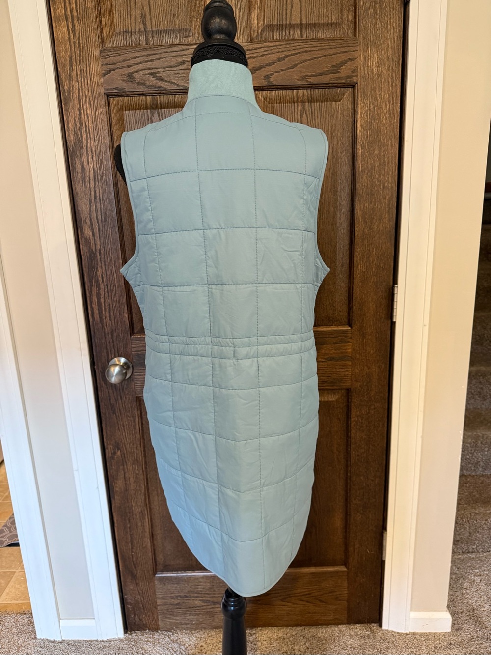 Title Nine Light Blue Quilted Vest - Women's Medium Longer Length - Picture 9 of 11